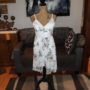 womans sundress 2 layers top lace size XL